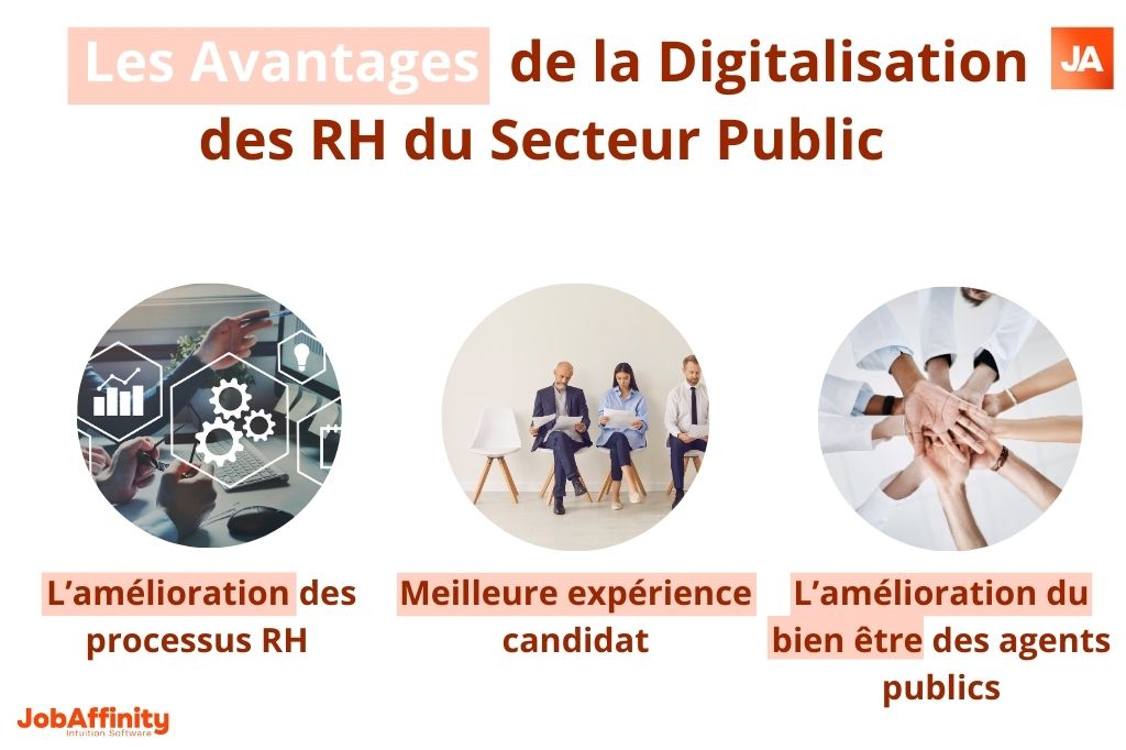 La digitalisation des RH offre des avantages pour les services RH, les agents et les candidats